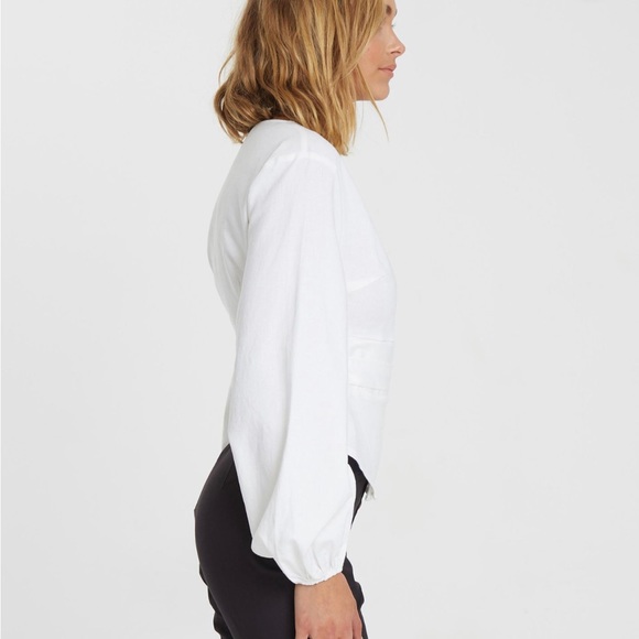 White wrap top by The Fated size 4 - Picture 4 of 7